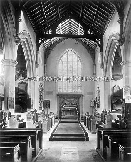 St Mary's Parish Church, Walthamstow, London. c.1910.